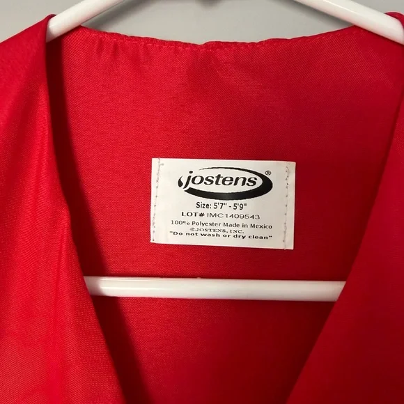 Red Graduation Robe - Picture 3 of 4